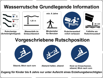 Schild Grossrutsche DIN EN1069-2