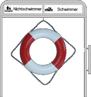 Beckenrandständer Schwimmer Nichtschwimmer