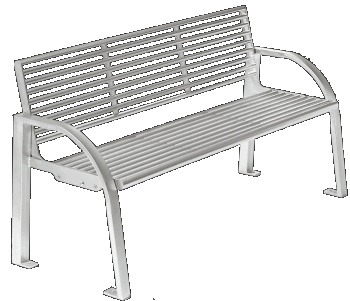 Edelstahlbänke